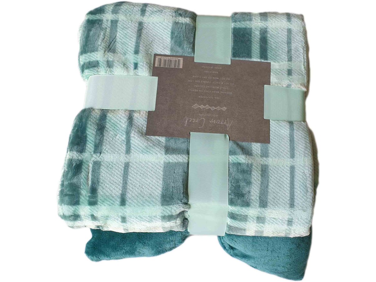 Flannel Blanket with Cushion 127x152CM 002 Black-Green-Grey-Blue-Lavander-Lailac