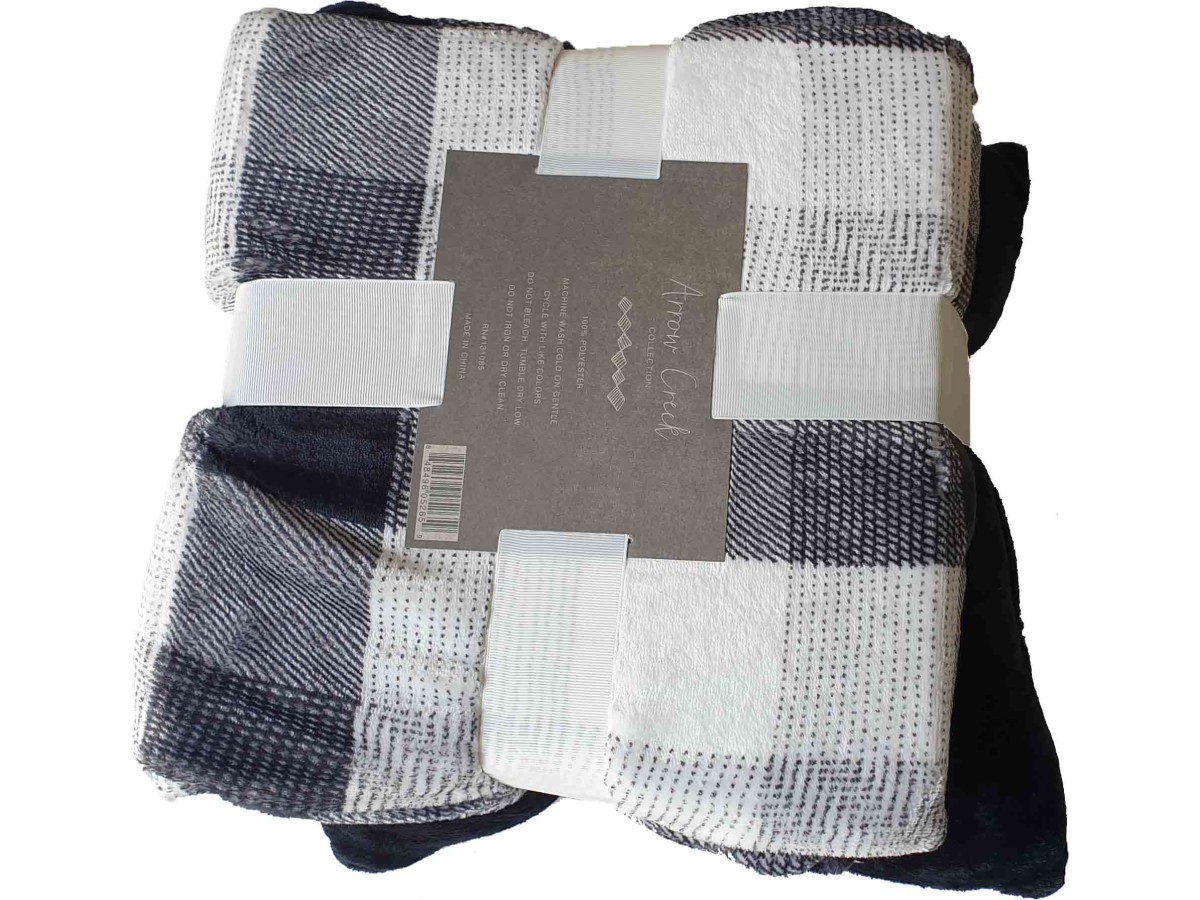 Flannel Blanket with Cushion 127x152CM 002 Black-Green-Grey-Blue-Lavander-Lailac