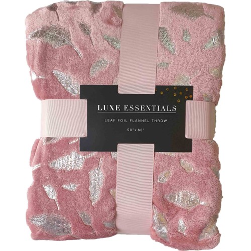 Flannel Leaf Foil Blanket 127x152CM 001 C04