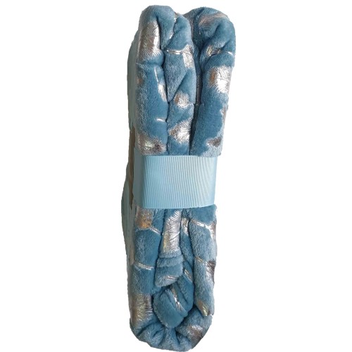 Flannel Leaf Foil Blanket 127x152CM 001 C28