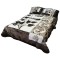 FLORA Classic 4Pc Blanket Set 220x240CM G4769 Brown