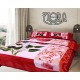 FLORA Classic 4Pc Blanket Set 220x240CM G4769 Red