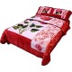 FLORA Classic 4Pc Blanket Set 220x240CM G4769 Red