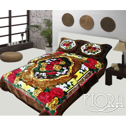 FLORA King Blanket 4Pc Set 220x240CM G190-33