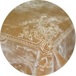 FLORA Luxury 2ply Blanket King Engraved 220x240CM F751 C02
