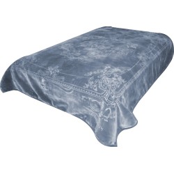 FLORA Luxury 2ply  Blanket King Engraved 220x240CM F751 C06