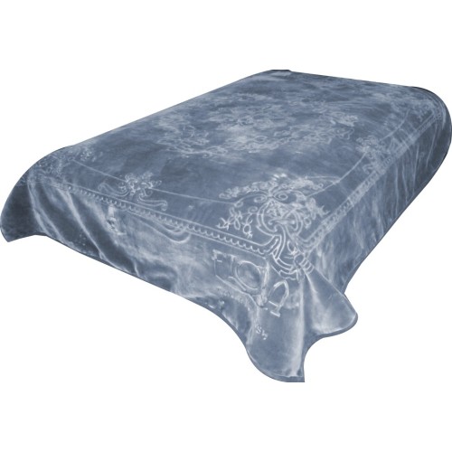 FLORA Luxury 2ply  Blanket King Engraved 220x240CM F751 C06
