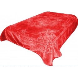 FLORA Luxury 2ply  Blanket King Engraved 220x240CM F751 C07