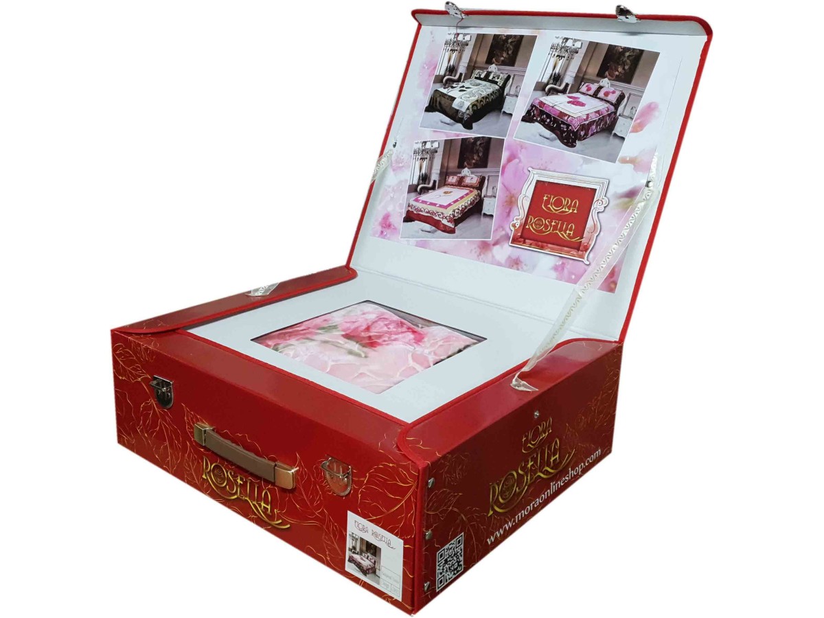 FLORA King Bed spread 3Pc Set Engraved 220x240CM G657 C33
