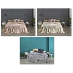 MORA 3D ART Blanket King 220x240CM J64 Pink-Biege-Blue-Grey