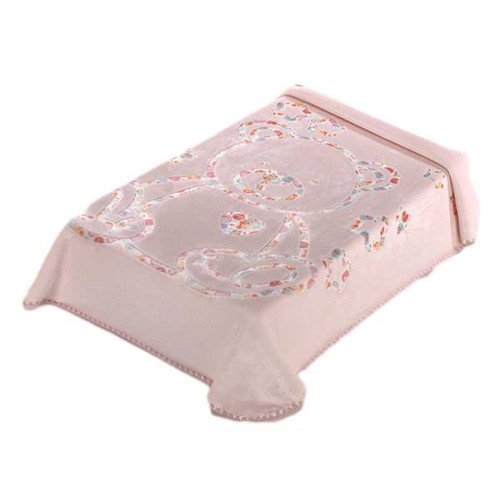 Mora Baby 3D ART Blanket 110x140CM 104 Pink-Biege-Blue-Grey
