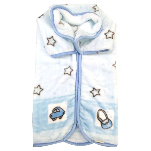 Mora Baby Coat 80x90CM 928    Biege-Blue-Pink