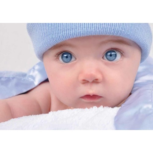 Mora Baby Coat 80x90CM 928    Biege-Blue-Pink
