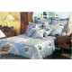 Buy more Pay Less offer Mora Percale Bedsheet D246 Blue 4pc King Set Buy more Pay Less offer Mora Percale Bedsheet D246 Blue 4pc King Set