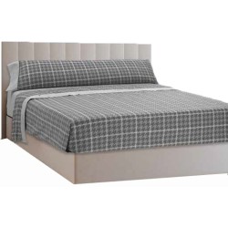 Mora Bedsheet Set 4pc King 270x270 CM  M82 Blue - Grey   Mora Bedsheet Set 4pc King 270x270 CM  M82 Blue - Grey