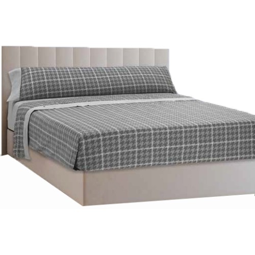 Mora Bedsheet Set 4pc King 270x270 CM  M82 Blue - Grey  