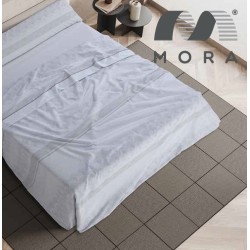 Mora Bedsheet Set 4pc King 270x270 CM  M87 Biege - Grey   Mora Bedsheet Set 4pc King 270x270 CM  M87 Biege - Grey