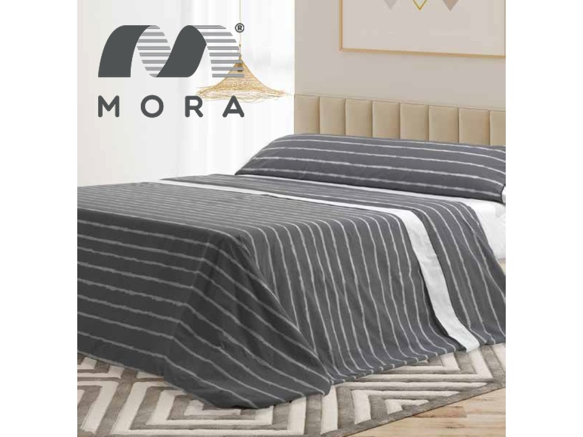Mora Bedsheet Set 4pc King 270x270 CM  M88 Coral - Grey  