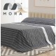 Mora Bedsheet Set 4pc King 270x270 CM  M88 Coral - Grey  