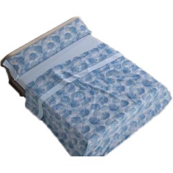 Mora Bedsheet Set 4pc King 270x270 CM  M90 Blue - Coral   Mora Bedsheet Set 4pc King 270x270 CM  M90 Blue - Coral