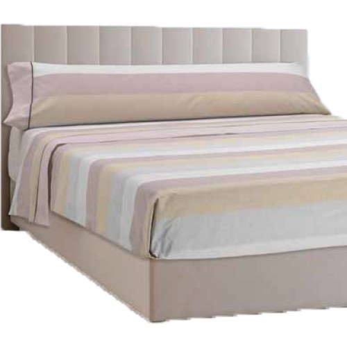 Mora Bedsheet Set 4pc King 270x270 CM  M91 Biege - Coral  
