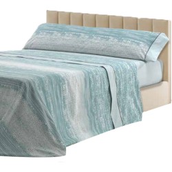 Mora Bedsheet Set 4pc King 270x270 CM  M93 Turquoise - Coral   Mora Bedsheet Set 4pc King 270x270 CM  M93 Turquoise - Coral