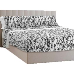 Mora Bedsheet Set 4pc King 270x270 CM  M94 Turquoise - Black   Mora Bedsheet Set 4pc King 270x270 CM  M94 Turquoise - Black