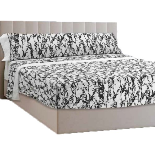 Mora Bedsheet Set 4pc King 270x270 CM  M94 Turquoise - Black  