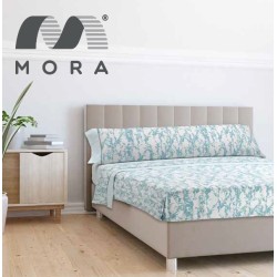 Mora Bedsheet Set 4pc King 270x270 CM  M94 Turquoise - Black   Mora Bedsheet Set 4pc King 270x270 CM  M94 Turquoise - Black