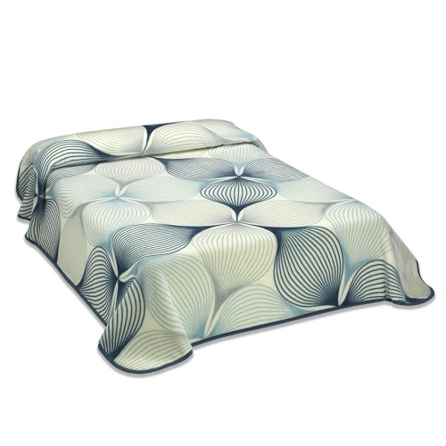 MORA King Blanket 220x240CM K58 Blue- Biege-Burgundy