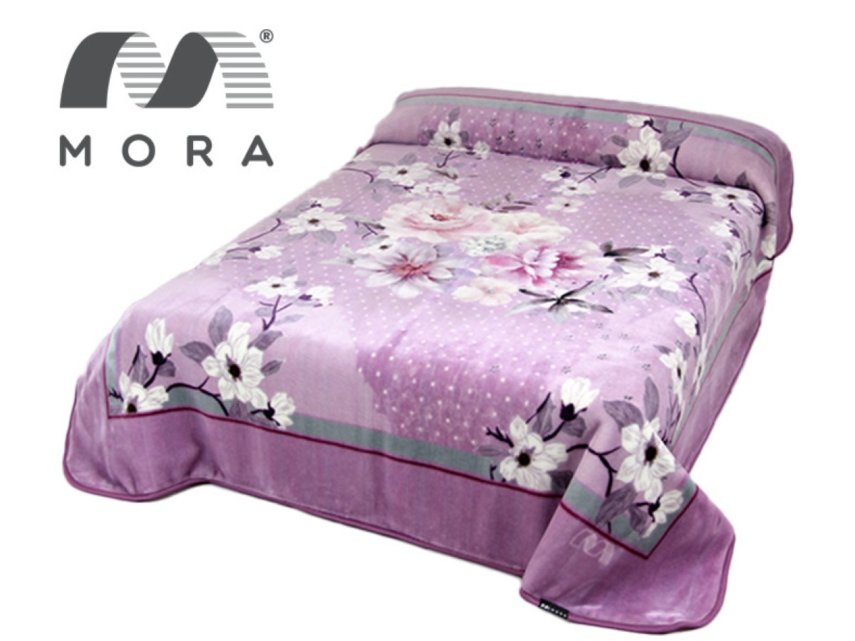 MORA King Blanket 220x240CM N91 Biege-Grey-Lailac