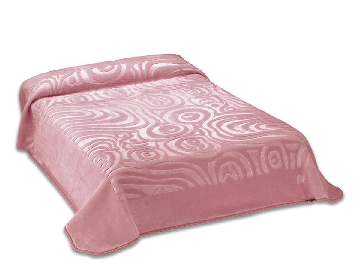 MORA King Blanket 220x240CM 773 Biege-Grey-Jeans-Pink