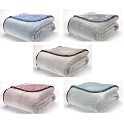 MORA Alaska Blanket King 220x240CM 758 Aubergine-Blue-Brown-Dark Grey-Turquoise